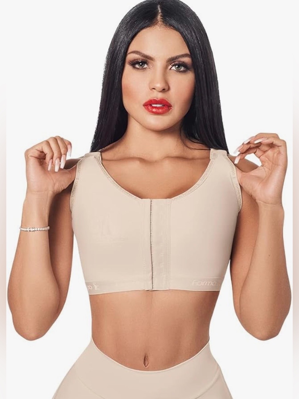 Forma Tu Cuerpo Colombian Post Surgical Bra, Mastectomy Bra Recovery Size S (32)